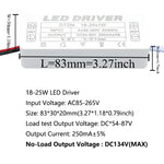 pilote led 300ma 120v 240v 3w 5w 7w 12w 18w 25w 36w alimentation ac90v