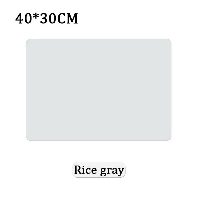 tapis table silicone opaque moderne 60x40cm 40x30cm vert jaune gris bleu