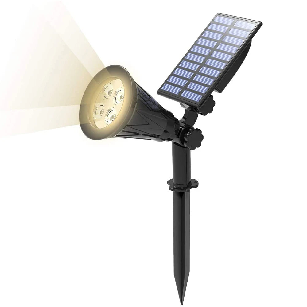 projecteur solaire ip65 led éclairage extérieur moderne certifié rohs cem autoinstallationurgence