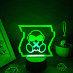 Fonction tactile de la lampe avec changement de couleur LED