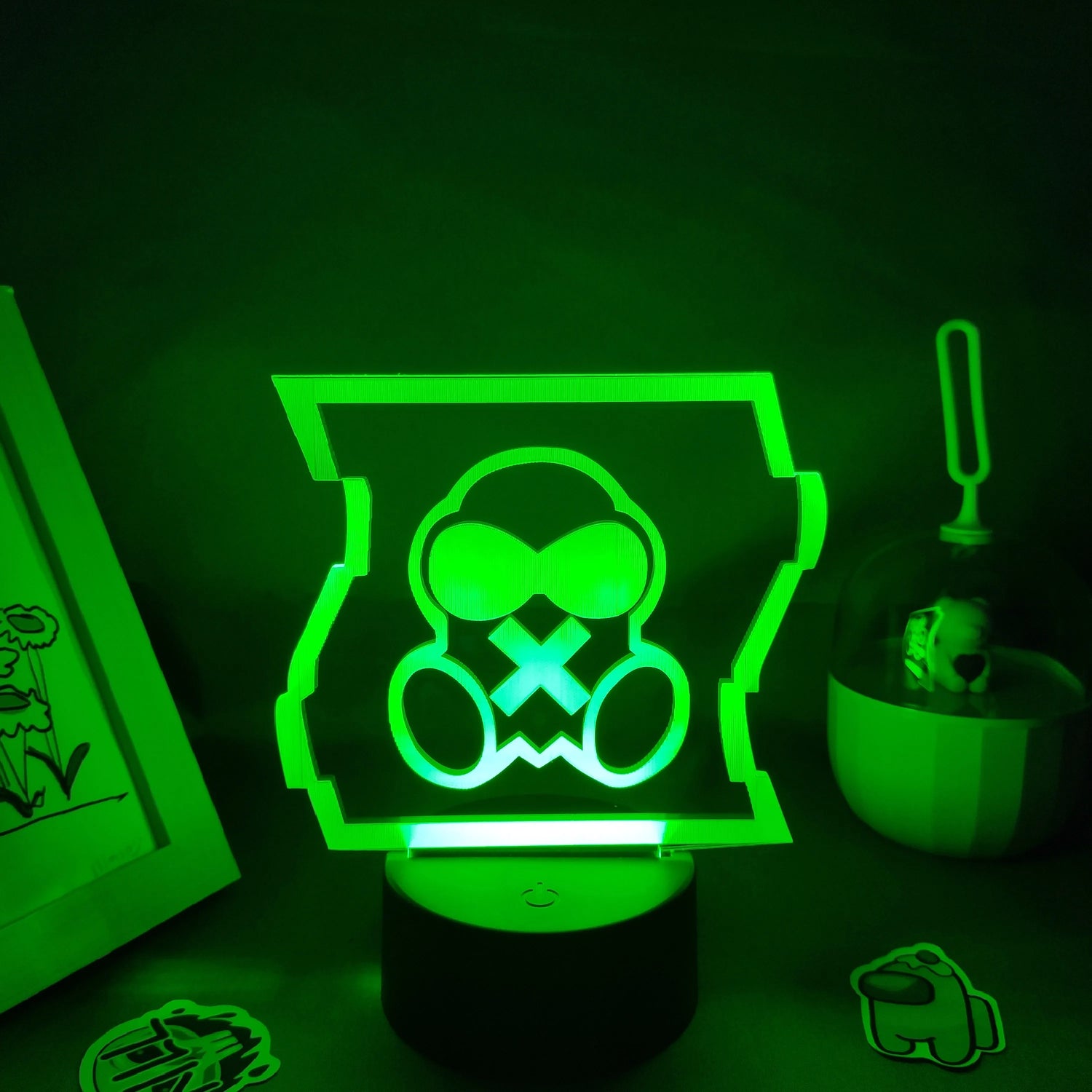 Fonction tactile de la lampe avec changement de couleur LED