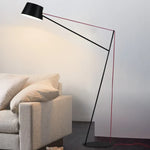 lampe sol moderne noir rouge led éclairage intérieur minimaliste vintageTouchable Interrupteur Marche Arrêt