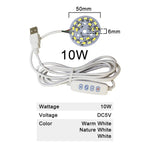 plaque led 5w 6w 10w 30w bleu blanc moderne diodes smd 5730 câble usb