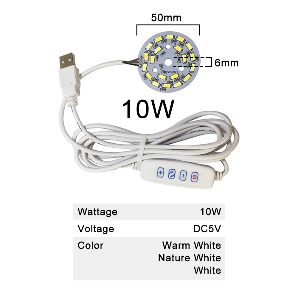 plaque led 5w 6w 10w 30w bleu blanc moderne diodes smd 5730 câble usb