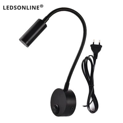 lampe murale led moderne bras articulé réglable lecture chambre blanche noir