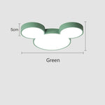 plafonnier led moderne tête mickey bleu vert rose blanc opacité designintérieur cuisine télécommande