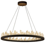 Suspension lumineuse moderne or blanc pendants coniques élégante salon chambrehôtel
