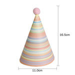 chapeaux fête anniversaire or bleu marine rayures pois dorés happy birthday moderne festif