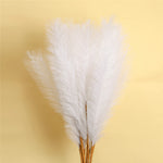 plumes artificielles rustiques décoration table mariage blanc roseclair