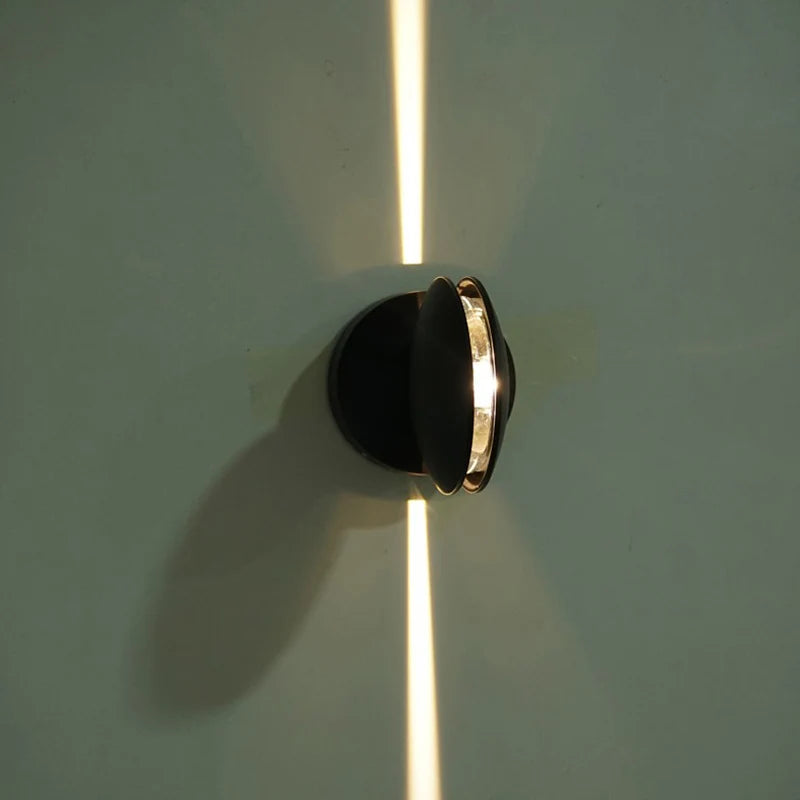 lampe murale moderne led blanc noir creative light effet minimaliste industrielle