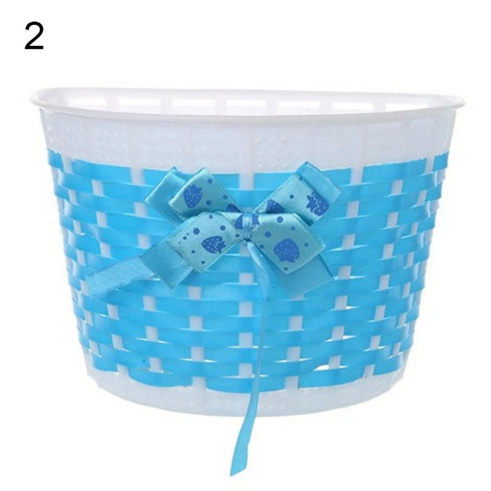 panier vélo enfant violet bleu noir moderne rayures points clips ruban décoratif