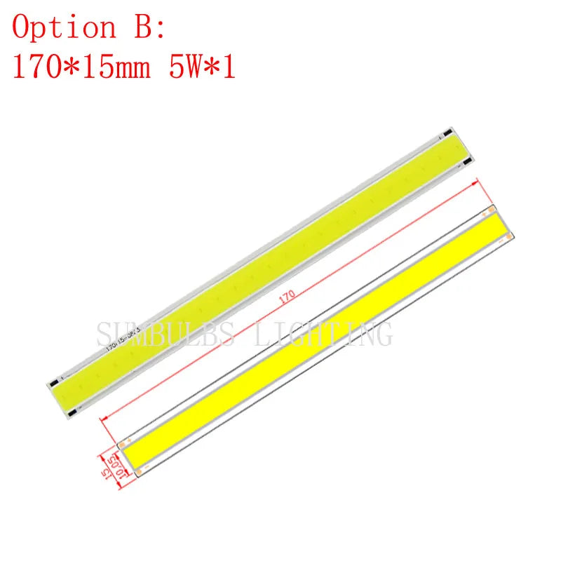 ruban led jaune 140mm 170mm clips modernes 12v 2000 lumens 20000h