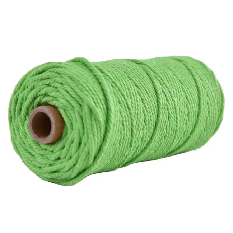 corde macramé coton vert clair mm décoration artisanale bricolage fait main
