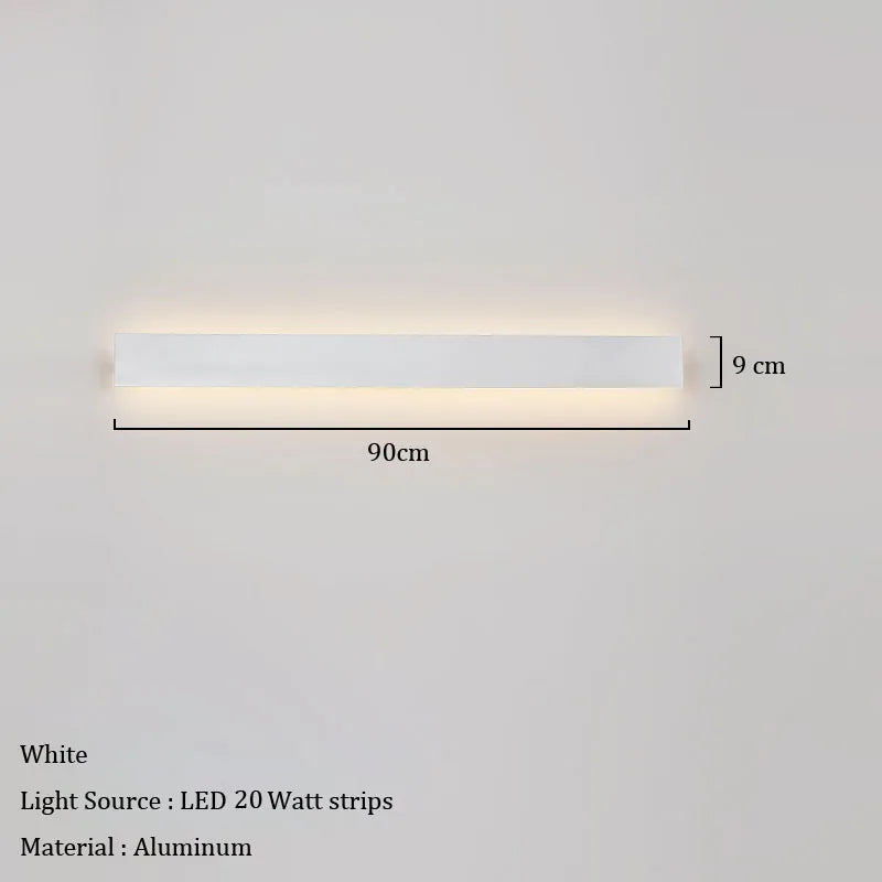 lampe murale moderne led marron clair noir blanc vis fixe minimalisteflux lumineux variable