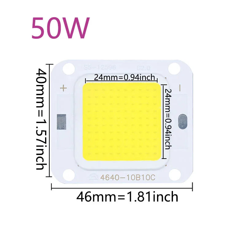 puce led cob haute puissance blanc chaud projecteur ampoule diy électronique composants électronique