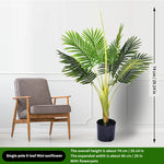 décoration extérieure plante artificielle verte moderne grande feuilles pot noir exposition sol festive