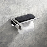 porte serviettes chrome moderne porte savon porte telephone ensemble salle bain vis fixations métal