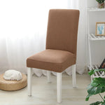 housse chaise marron noir bleu rose verte gris moderne spandex polyester jacquard unicolore elastic