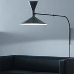 lampe murale bras articulé mid century gris blanc noir