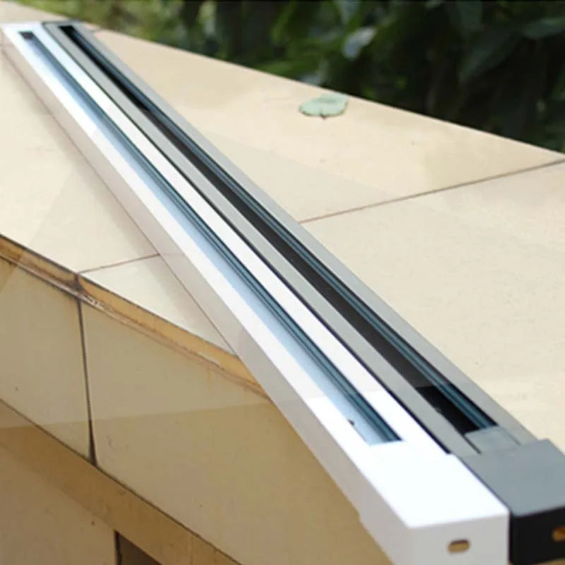 rails traînée led blanc noir lisses modernes connecteurs adaptateurs ampoules led