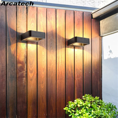 applique murale led moderne étanche noir ip65 verre trempé 2492000lm 85265v