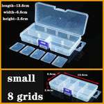 boite rangement plastique transparente compartiments ajustables bijoux petits objets divers