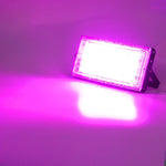 lampe led croissance plante 50w noir blanc rose grille alu moderne clips fixations