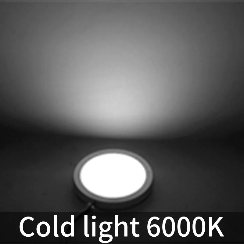 projecteur led ultrafin blanc argent moderne câble blanc 12v 24v rond lisse