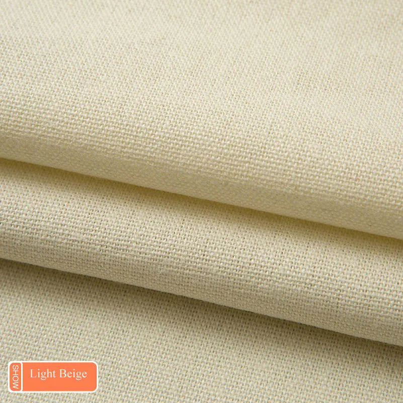 tissu toile coton résistant couture bricolage ameublement textile solide couleur unie 145cm