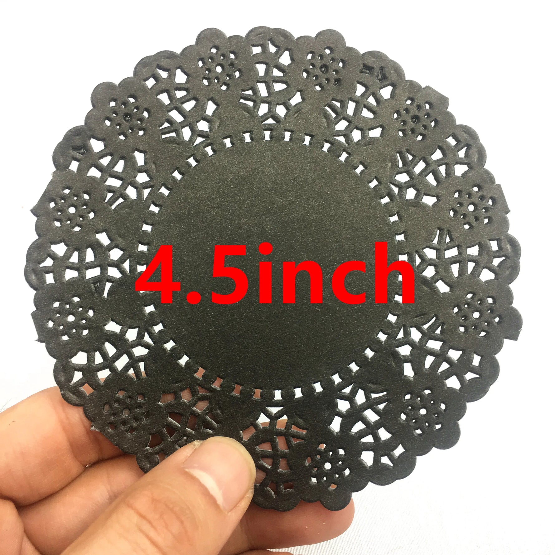 Lot de napperons dentelle noire pour décoration de fête