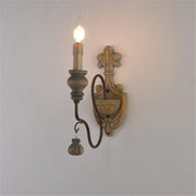 lampes murales vintage classique décoration florale deux lumières vert pâle marron clair abat jours