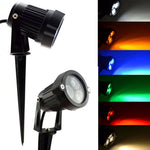 projecteur led noir moderne imperméable ip65 70x60x127 mm piquet câble électrique