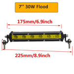 barre lumineuse led jaune moderne 13 20 32 38 inch ip67 vis protection