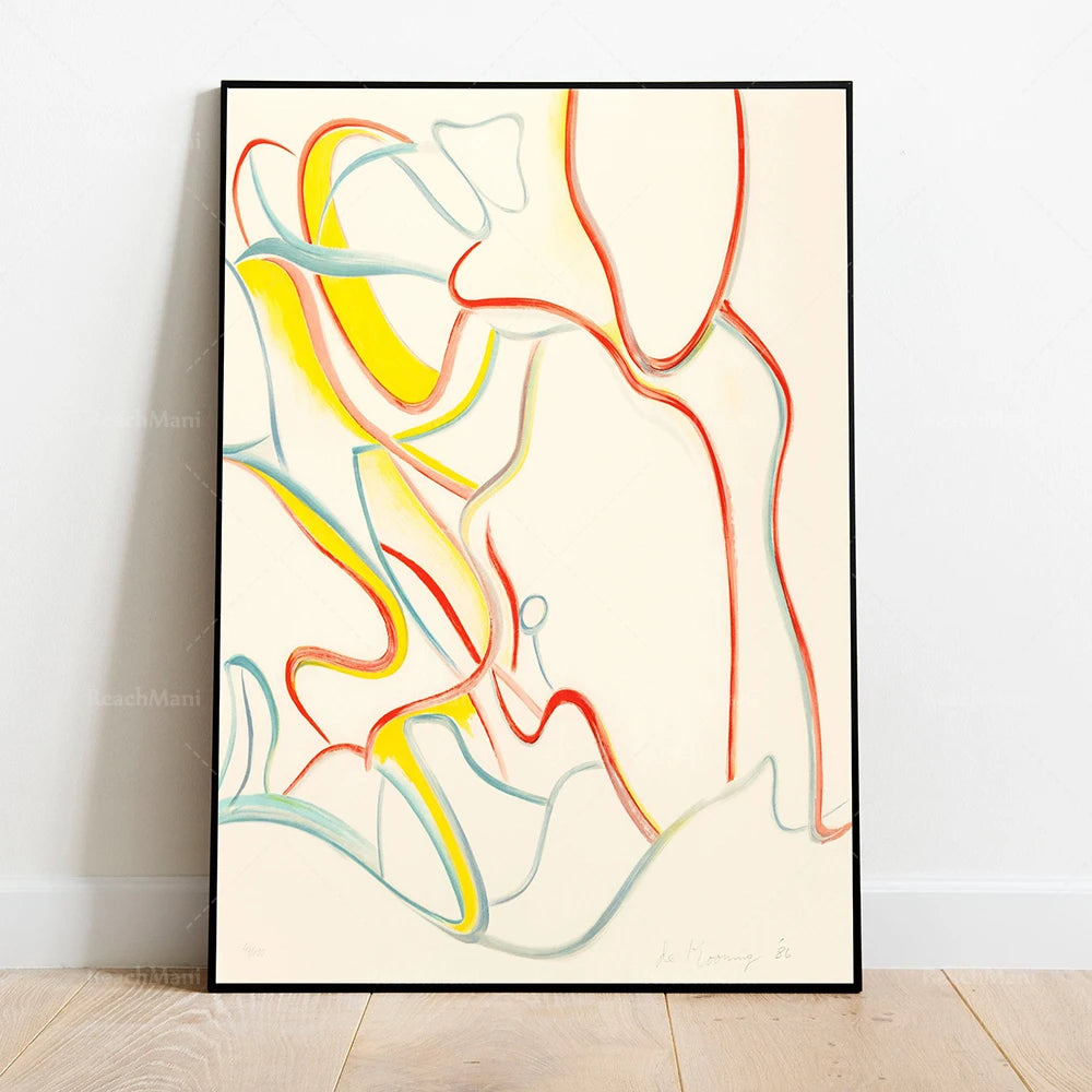 L'image représente des formes abstraites et colorées qui s'entrecroisent, créant une composition dynamique et fluide.