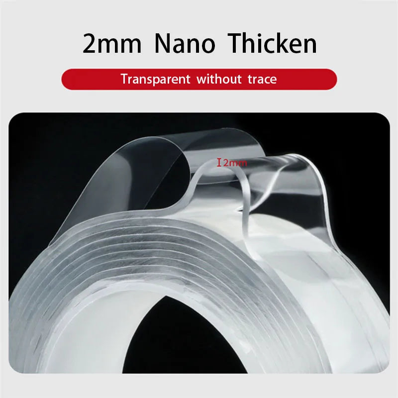 ruban adhésif transparent double face 2mm moderne 3m 5m travaux bricolage très adherent trés