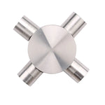 applique murale led moderne argentée projecteurs minimaliste mur fixé interrupteur bouton
