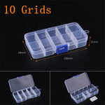boîtes rangement transparentes modernes compartiments pliables poignées organisation bijoux vis pratiques plastique