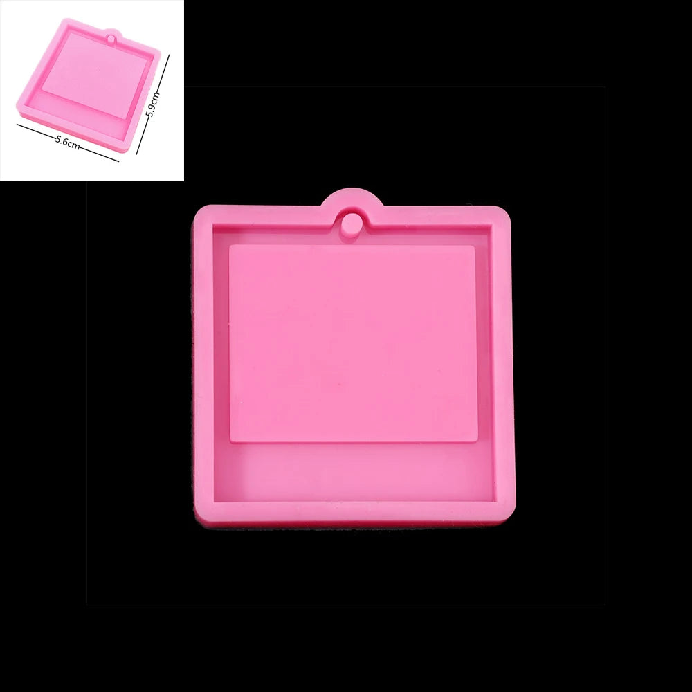cadre photo silicone rose moderne minimaliste support plat lisse bijou artisanal bricolage