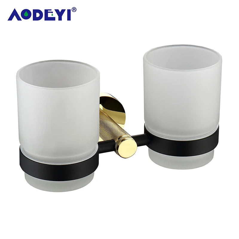 accessoires salle bains or noir moderne élégants porte serviettes savon gobelet papier wc élégance
