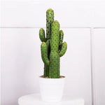 plantes artificielles vertes points dorés moderne décoration extérieure pot noir arrangement fleuri cactus succulente