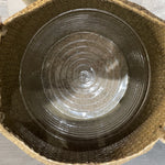 panier tissé osier pliable rangement stockage beige clair rustique naturel poignées corde