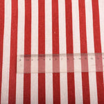 tissu coton lin rayures rouge blanc festif décontracté 150cm largeur couture meubles coussins couvertures