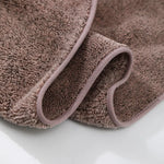 serviette bain marron clair texture épaisse douce séchage rapide lavable machine moderne confortable bordure