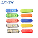 lampe led portable usb 12 couleurs transparent moderne compact