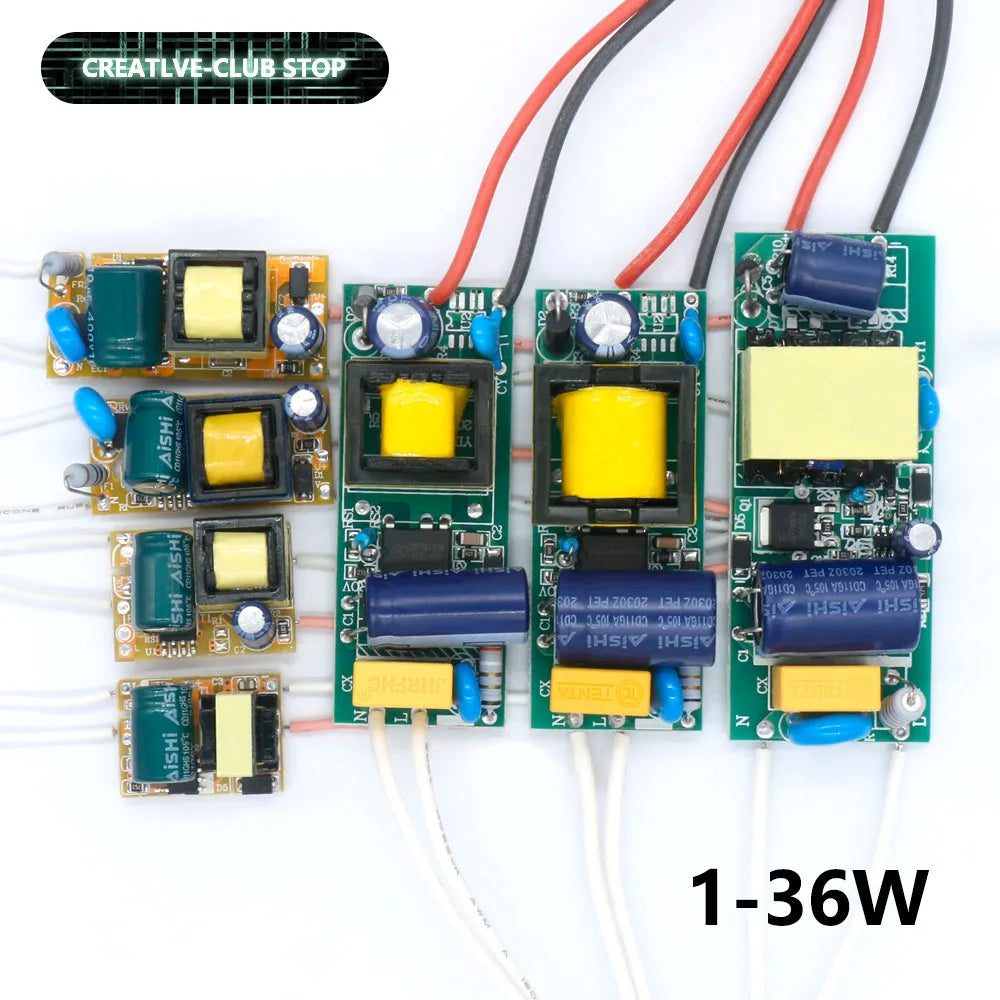 transformateurs electrique led 300ma 12v 120v 240v certifie ccc cqc rohs adaptable 1w 36w