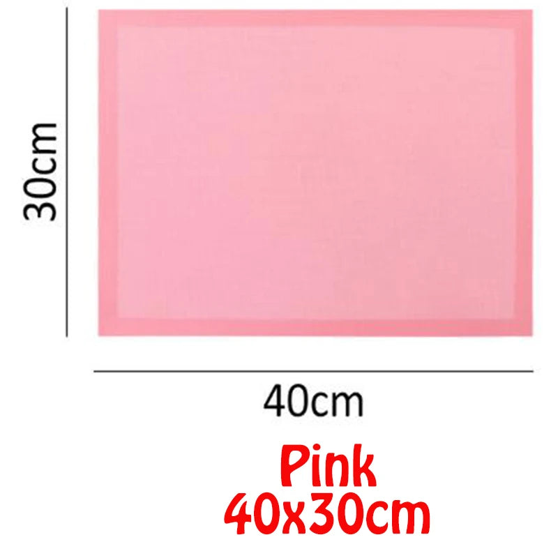 tapis cuisson silicone antiadhésif rouge noir texture tissu moderne cake baking