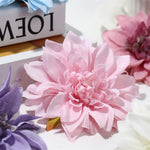 Dahlia artificiel orange pour mariage