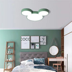 plafonnier led moderne tête mickey bleu vert rose blanc opacité designintérieur cuisine télécommande