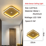 lampe moderne led 9w 14w 16w noir doré pvc aluminium