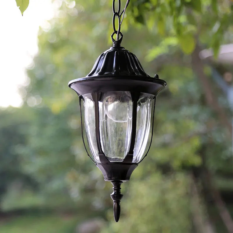 lampe suspendue bronze noir transparente classique rayures verticales salon chambre hall echangement ampoule echangable